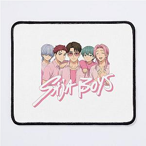 Saja Boys anime style sticker design with logo Mouse Pad