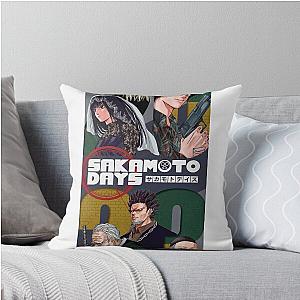 Sakamoto Days in Japanese Throw Pillow
