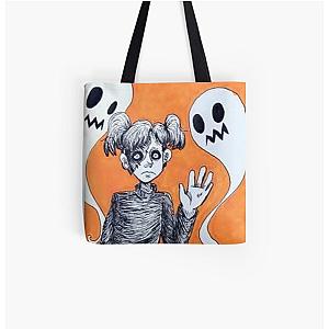 Sally Face Bags - Sally Face with ghosts All Over Print Tote Bag RB0106 [ID9297]