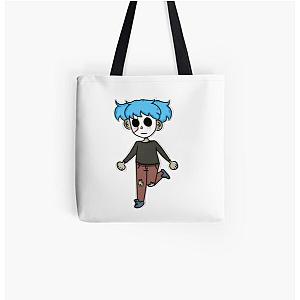 Sally Face Bags - Sally Face Sticker All Over Print Tote Bag RB0106 [ID9303]