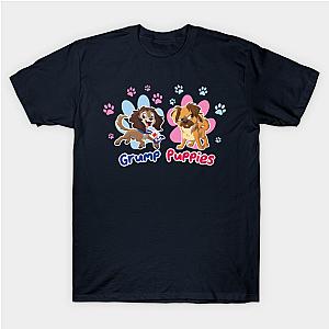 Game Grumps Merch – Game Grump Cute Puppies Colorful T-Shirt [ID12385]