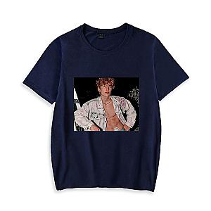 Vinnie Hacker T-shirt - Navy Summer Casual Fashion Printed Tee Navy Color [ID10595]