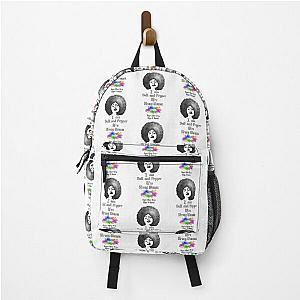 I am a Salt and pepper afro strong women Backpack