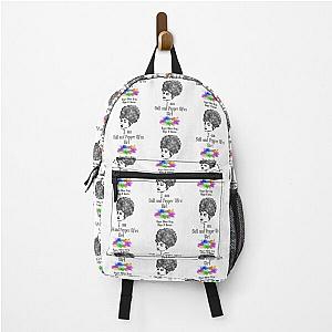 I am a Salt and pepper afro girl [ dark logo for a light top ] Backpack