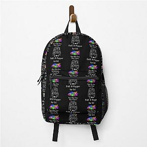 I am a Salt and pepper hair girl [Light logo for dark top] Backpack