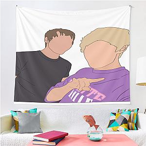 Sam And Colby 1 Tapestry Premium Merch Store