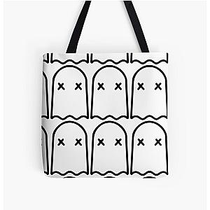 XPLR Sam and Colby, XPLR Ghost All Over Print Tote Bag RB3008