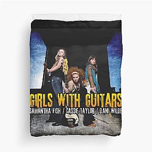 Samantha Fish girls with guitars Duvet Cover