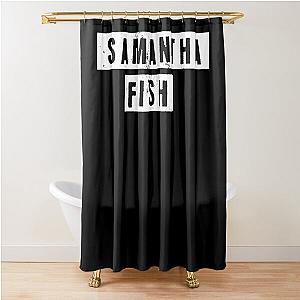 Samantha fish logo Shower Curtain