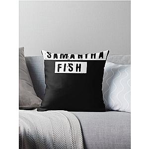 Samantha fish logo Throw Pillow