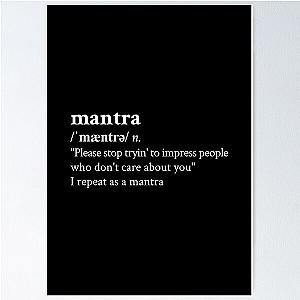 Mantra by Sam Fender Poster RB1412