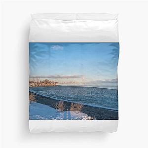 Toronto Skyline from Sam Smith Park Duvet Cover