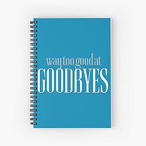 Sam Smith - Too Good at Goodbyes (White Ink) Spiral Notebook