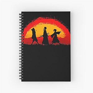 Samurai Champloo walking on sunset Spiral Notebook