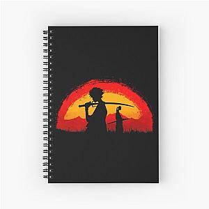 Samurai Champloo walking on sunset Spiral Notebook