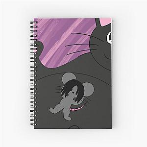 Friendship of Cat and Mouse Spiral Notebook