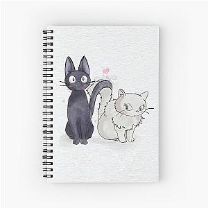 cat love anime movie Spiral Notebook