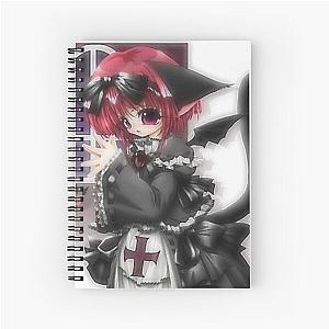 emo anime cat girl Spiral Notebook