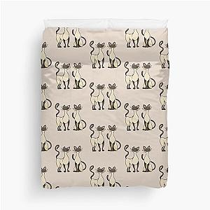 Two Siamese Cats Duvet Cover