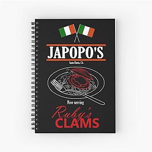 Santa Clarita Diet - Japopo's Clams (dark bg) Spiral Notebook