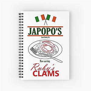 Santa Clarita Diet - Japopo's Clams (pale bg) Spiral Notebook