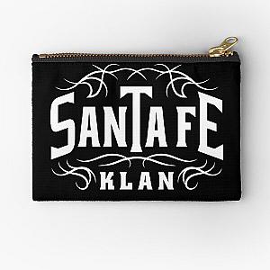 Santa Fe Klan Reggaeton Latino Gang Latin Trap Hip Hop White Zipper Pouch