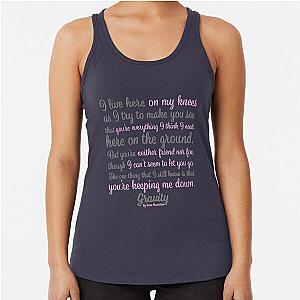 Gravity by Sara Bareilles Racerback Tank Top