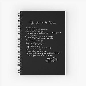 She Used to Be Mine - Sara Bareilles - Waitress the Musical - Handwritten Lyrics on Spiral Notebook