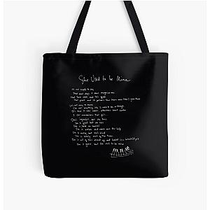 She Used to Be Mine - Sara Bareilles - Waitress the Musical All Over Print Tote Bag