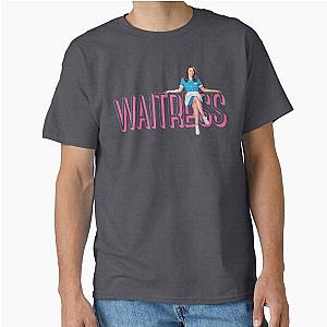 Sara Bareilles sitting on Waitress Musical logo - Broadway, West End Classic T-Shirt