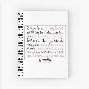 Gravity by Sara Bareilles Notebook