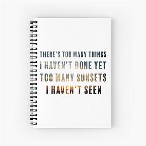 Many Miles - Sara Bareilles Spiral Notebook