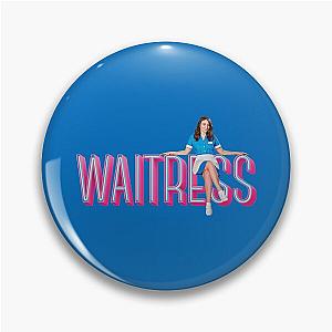 Sara Bareilles sitting on Waitress the Musical Pin