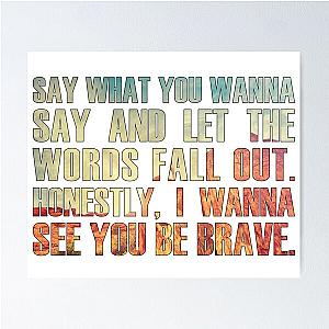 Brave Sara Bareilles Poster