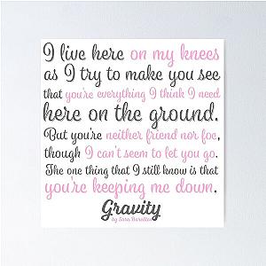 Gravity by Sara Bareilles Poster