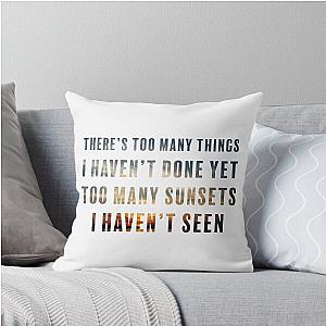 Many Miles - Sara Bareilles Throw Pillow