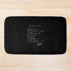 She Used to Be Mine - Sara Bareilles Handwritten Lyrics Waitress the Musical Broadway Bath Mat