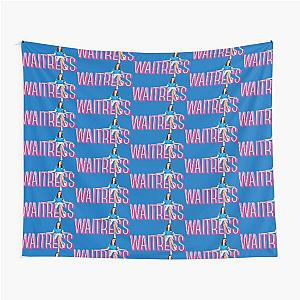 Sara Bareilles sitting on the Waitress Musical logo Broadway West End Tapestry