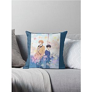 4k Sasaki and Miyano anime official visual Throw Pillow