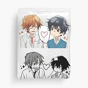 Sasaki and Miyano pack Duvet Cover