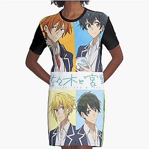 Sasaki And Miyano All Characters Graphic T-Shirt Dress