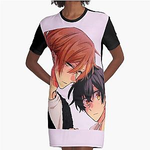 Sasaki and Miyano-Sasaki Slice-Of Life Graphic T-Shirt Dress