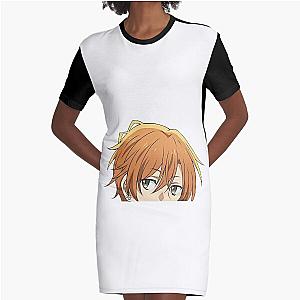 sasaki and miyano Peeker Graphic T-Shirt Dress