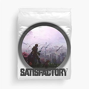 Satisfactory Early Access Game Duvet Cover