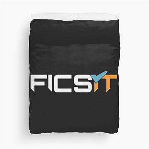 Ficsit Satisfactory Logo Classic T Shirt Duvet Cover