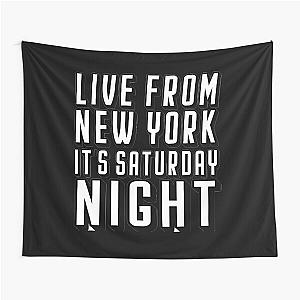 Live From New York It's Saturday Night Live! Bold Font Graphic Tapestry