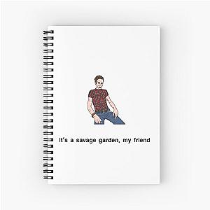 Peep Show Savage Garden Spiral Notebook