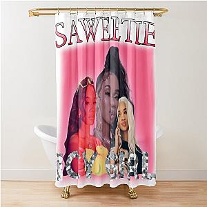 Saweetie Bootleg Graphic Shower Curtain