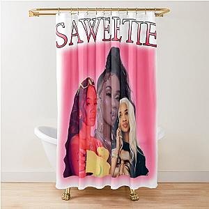 Saweetie Bootleg Graphic Shower Curtain