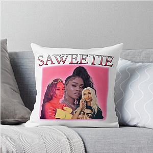 Saweetie Bootleg Graphic Throw Pillow